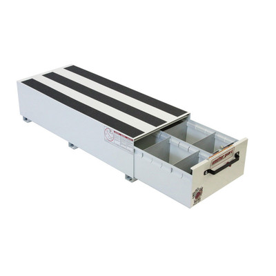 Weather Guard Model 336-3 PACK RAT Drawer Unit, 48x20x12.5, truck tool drawer, silver.