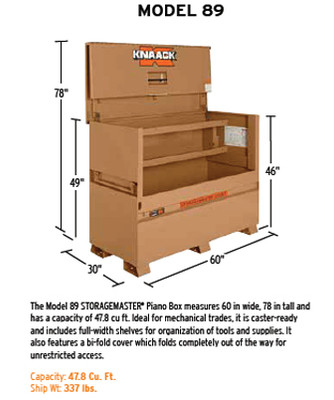 Shop Piano Boxes for Secure Jobsite Storage from Industrial Ladder