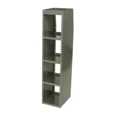 Gray Adrian #33W Welded 4-Shelf Unit, industrial storage, 10w x 46h x 14d, from Adrian.