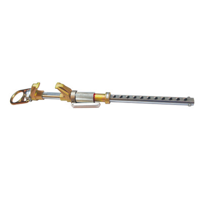Werner Fall Protection A460000 Safety Anchorage Fixed I-Beam Anchor, 4-14 in flanges, gold and silver.