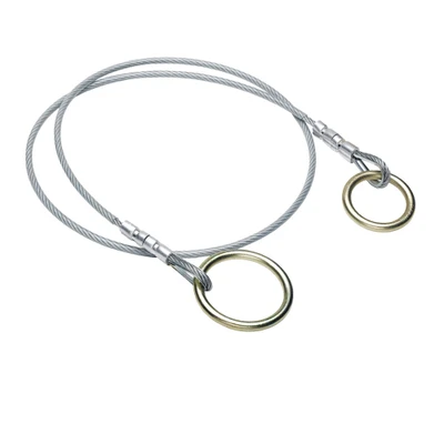 Werner Fall Protection Cable Chockers A112006, gray cable with gold rings, Werner Fall Protection brand.