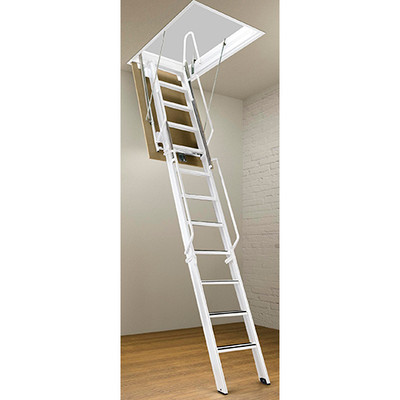 Rainbow F-Series Steel Attic Ladders - 11 Foot Heights | Commercial Rated