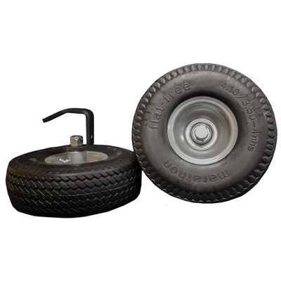 Tapco 14978 Snap Stand Wheel Kit, black, with silver rim, flat free, from Tapco brand.