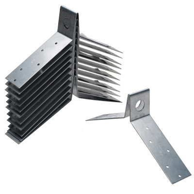 Werner Fall Protection A230400 Knock Down Roof Anchor for Roofing Safety, 12 Pack, metal components.