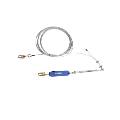 Werner Fall Protection L1530XX 2-Man Cable Horizontal Lifeline Kit, blue and grey color.