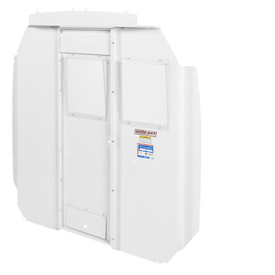 Weather Guard Model 96122-3-01 Screen Bulkhead for driver protection, Mercedes-Benz Sprinter, white.