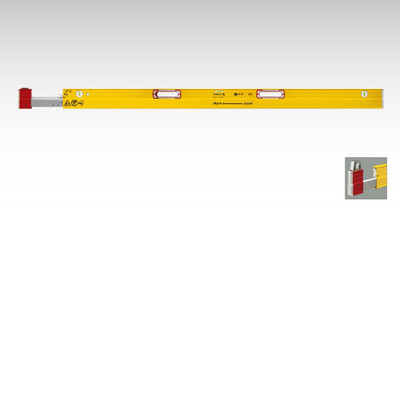 Stabila 35XXX Type 106T Extendable Plate Level, yellow and red building measurement device by Stabila.
