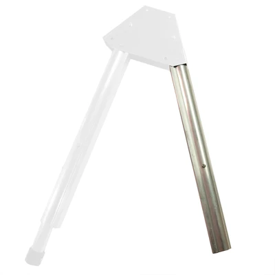 Tapco Right Outer Leg Assembly, Right Leg, part #12173, white and silver metal leg assembly.