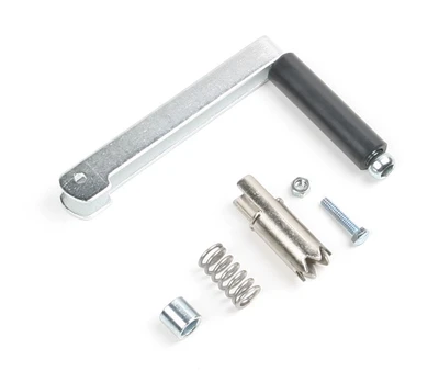 Werner Parts 52-3 pump jack crank handle kit, crank replacement, silver and black metal parts included.