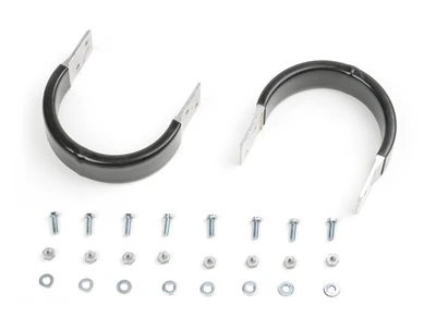 Werner Parts 25-8 MODEL 25 END CAP REPL KIT, black, with metal parts and screws.
