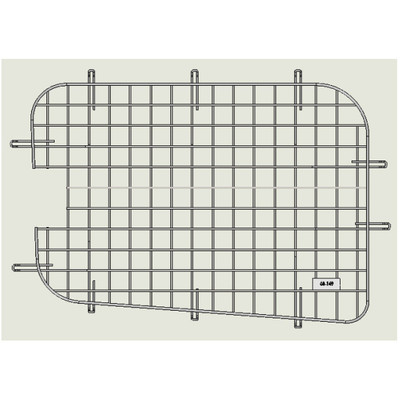 Adrian Steel #60-149 Driver Side Sliding Door Security Screen, 26w x 17.5h x 0.8d, Gray, ProMaster City