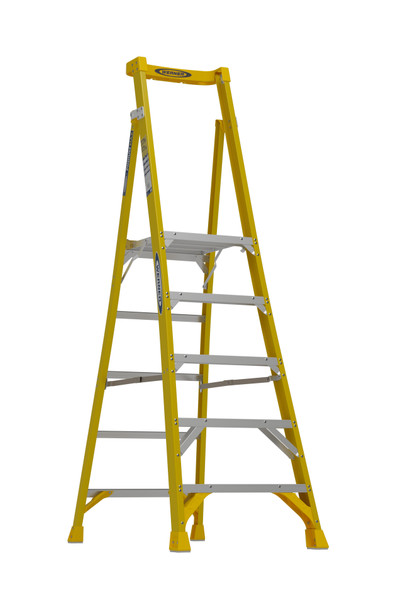Werner PD7305 | 5 Ft Fiberglass Podium Ladder / Type IAA 375 lb Rating