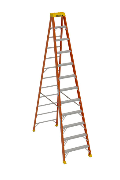 Werner 6112 | 12 Ft Fiberglass Stepladder / Type IA 300 lb Rated