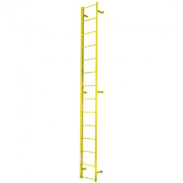 Cotterman - F13S Fixed Steel Ladder | 1 Section / Overall Length 12 Ft 3 In / No Handrail