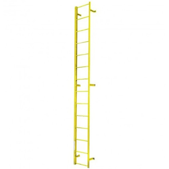 Cotterman - F22S Fixed Steel Ladder | 2 Sections / Overall Length 21 Ft 3 In / No Handrail