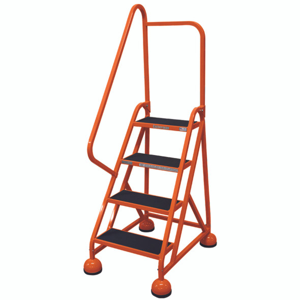 Cotterman AM-422 A2 XX P5 | MasterStep Office Ladder / 4 - Step / 39 In Platform Height / 66 In Overall Height / Double Top Step / Left Handrail