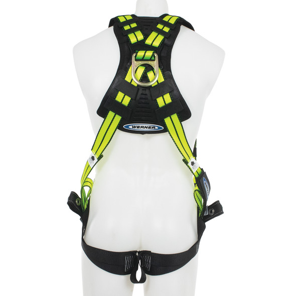 Werner H11200XXHV Blue Armor Hi-Viz Standard Harness - Tongue Buckle Legs