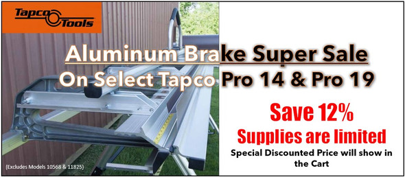 TAPCO 10567 PRO 14 Series Siding Brake / 10'6"