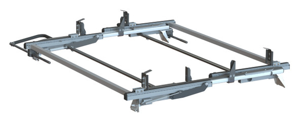 Adrian Steel #PLS63GM | Dual Sided Standard-Drop ProLift Van Rack, White, Express, Savana, 135" WB, 155" WB