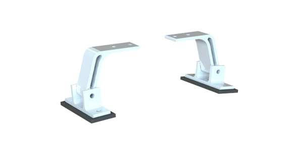 Adrian Steel #PMCMBK2W | Mounting Bracket Kit, 2-pack, ProMaster City, White