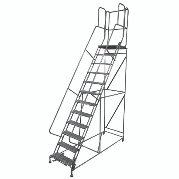 Cotterman Series 1500 Rolling Ladder / 30" Tread Width / 59 Degree Climb Angle / 10" Top Step / A3 Tread