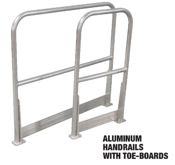 Cotterman AR6 Bolt-On Aluminum Railings - 6 Foot