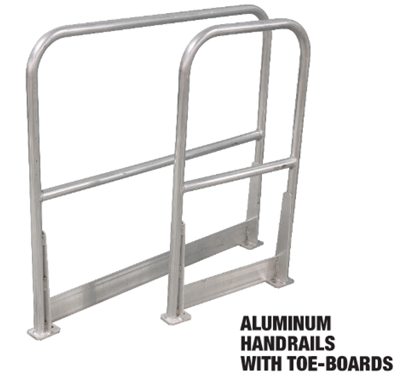 Cotterman AR7 Bolt-On Aluminum Railings - 7 Foot