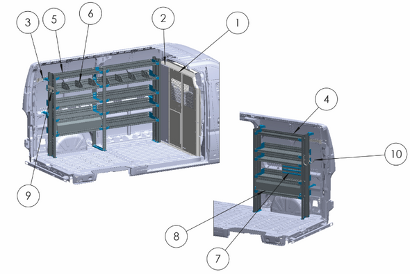 Adrian GEN-PMHR136B General Service Package, ProMaster High Roof 136WB Adrian GEN-PMHR136B General Service Package, ProMaster High Roof 136WB