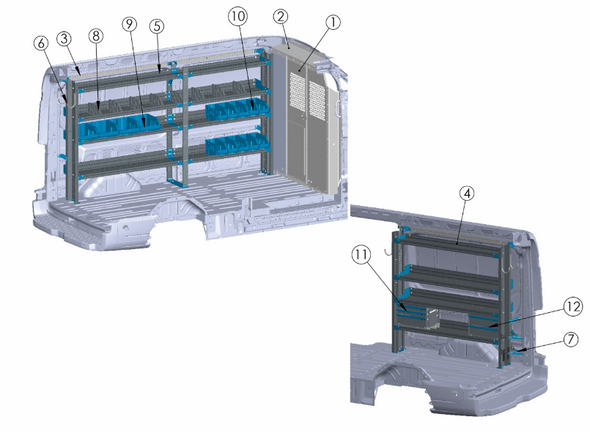Adrian PLUM-FTMR148B Plumbing Package, Transit Mid Roof 148WB Adrian PLUM-FTMR148B Plumbing Package, Transit Mid Roof 148WB