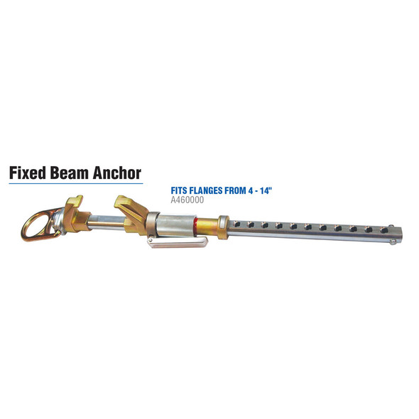 Werner A460000 Fixed I-Beam Anchor, Flanges from 4 in to 14 in