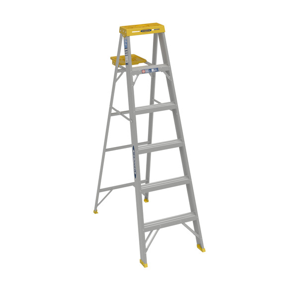 Werner 360 Series Aluminum Stepladders / Type I / 250 lb Rated