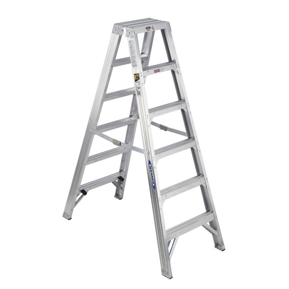 Werner T400 Series Twin Sided Stepladder 375 lb Rated