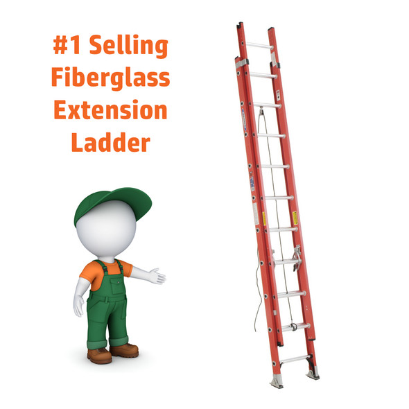 PROMO | Werner D6200-2 Series Fiberglass Extension Ladder | 300 lb Rated PROMO | Werner D6200-2 Series Fiberglass Extension Ladder | 300 lb Rated