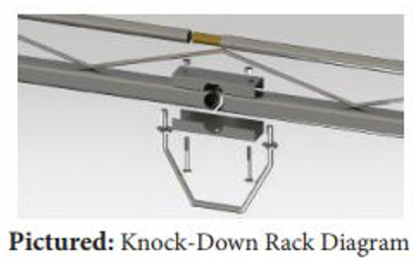 Topper #458170 14’ Knocked-Down Van Rack w/60” Crossbars- 2015 & up Ford Transit Van with 148” WB EL Ext.