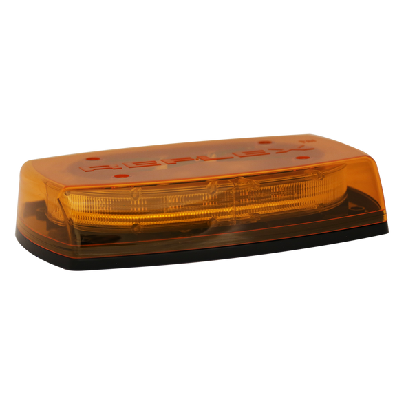 ECCO 5545A LED Microbar: Reflex, 11", Class II,Zero Optic Dome, 12-24VDC, 18 Flash Patterns, Amber