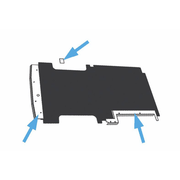 Adrian Steel #88-TKFT Trim Kit for Workmat, 107w x 0.5h x 67.5d, Transit