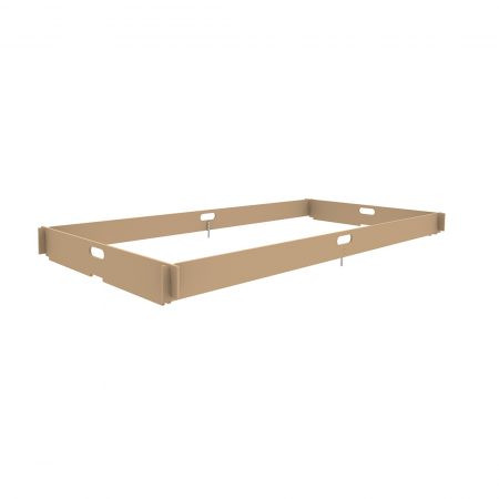 MetalTech AL-T0103 Aluminum Scaffold Wide wooden Toeboard set, part of Aluminum Construction Set, brown color.