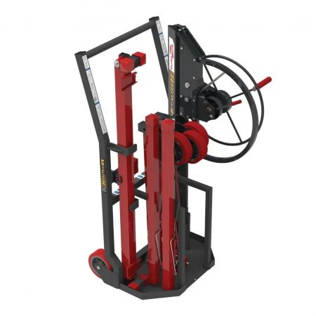 MetalTech I-BMDPLK Panel Hoist with Transport Hoist, red and black Building Hoist by MetalTech brand.