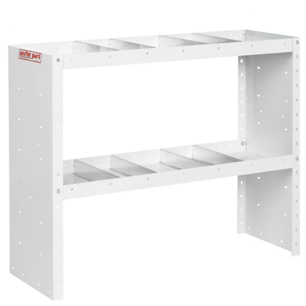 Weather Guard Model 9334-3-03 Heavy Duty Adjustable 2 Shelf Unit for Work Van Shelving.