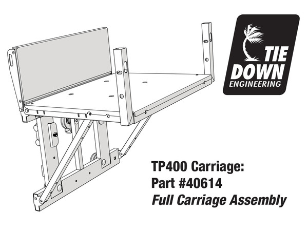 TranzSporter 40614 Full Carriage Assembly for TP400