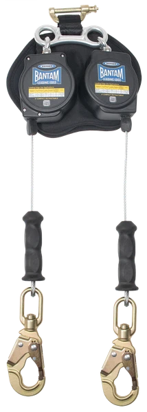 Werner Fall Protection R413008LE 8FT Bantam Leading Edge SRL with snap hook and twin leg Safety Gear.