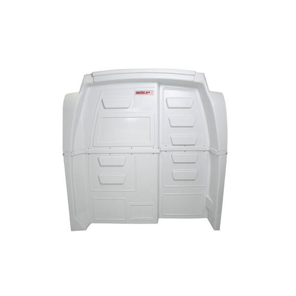 Weather Guard Model 96310-3-01 CabMax Composite Bulkhead, white, Driver compartment separator for Ford Transit.