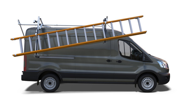 Prime Design ErgoRack Drop Down Ladder Rack HBR-E-FT-M Ford Transit Mid High Roof.