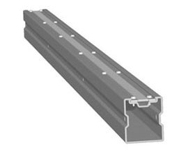 ReechCraft PowerPole 4022096 coupler, a grey metal pole connector with multiple holes and a hollow end.