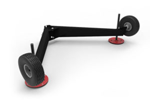 ReechCraft Portable Outrigger PowerPort Assembly, black with red base, wheels, and brand logo visible.