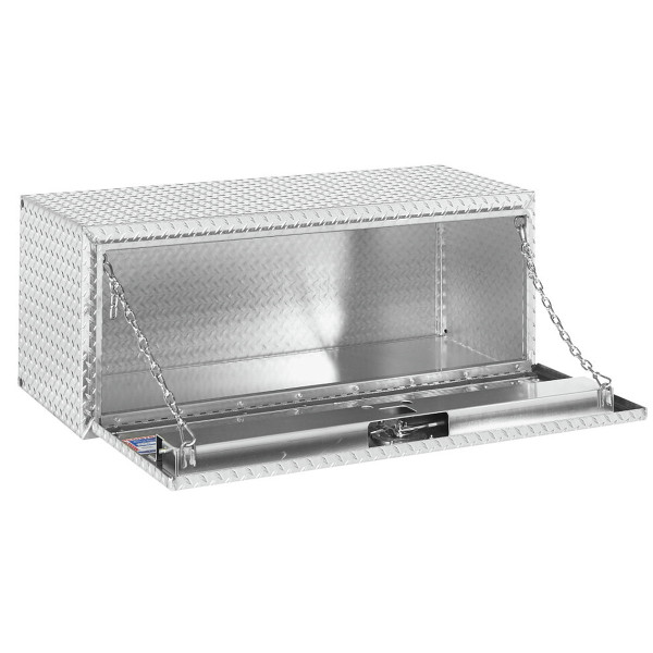 Weather Guard Model 648-0-02 Underbed Box, Aluminum, 8.6 cu ft, Secure Truck Toolbox, compact design.