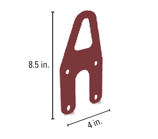 ReechCraft PowerLift 4026616 Crane Hook Kit, red, Construction Lifting Gear, 8.5x4 inches.