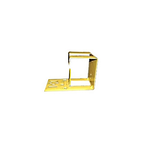 Acro 20100 Utility Bracket For Wood Post in gold color by Acro brand.