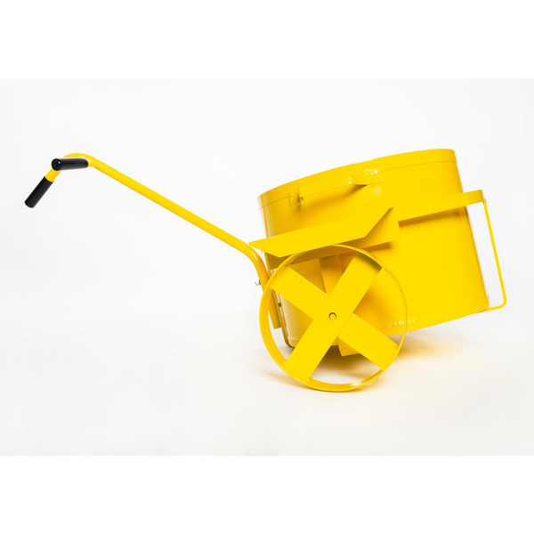 Acro 73000 Mop Cart with 13 Gallon removable bucket and steel wheels, yellow in color.