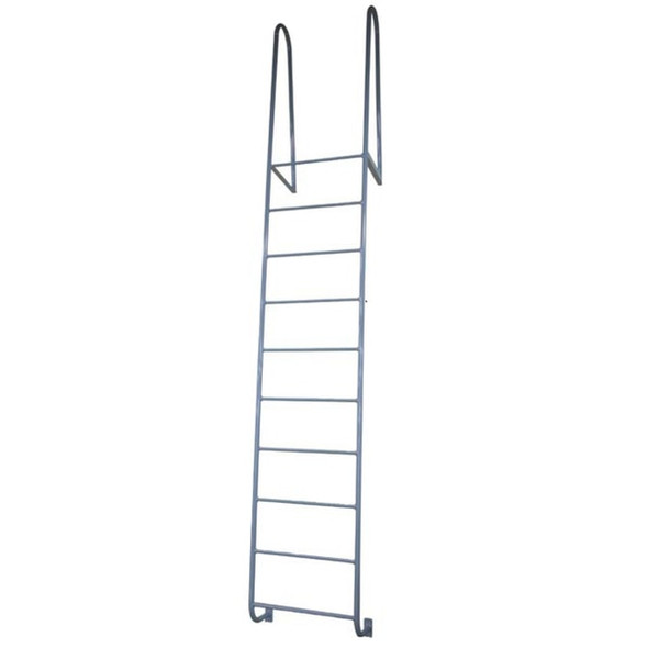 Cotterman D10WT walk-thru dock ladder, 10-rung mezzanine ladder with 300 lb. rating by Cotterman.